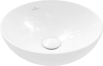 Villeroy & Boch Villeroy&boch - Lavabo Sobre Encimera Redondo 38 X 38 Villeroy Et Boch Loop & Friends Sin Rectificar Blanco Con Rebosadero