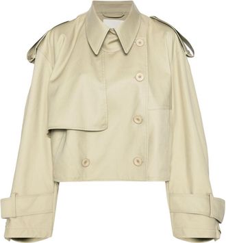 JNBY single breasted coats - women - Cotton - S - Brown