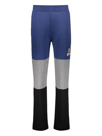 Moschino Broek met colourblocking - Blauw