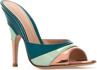 Gianvito Rossi Womens Marea Heel Mule Multicolor Leather