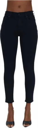 Pistola Denim Audrey Mid Rise Skinny Jeans In Dark Vinyl