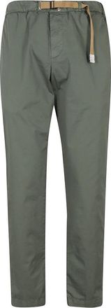 White Sand Groene katoenen broek met zakken - Heren - Slim Fit Broeken - Groen - XL - Katoen - Broeken
