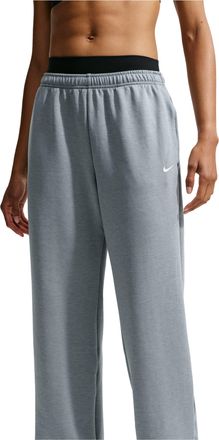 Nike (WMNS) Nike Studio Fleece Sport Dri-FIT Mid-Rise Open-Hem Pants Smoke Grey Heather White IR8161-084