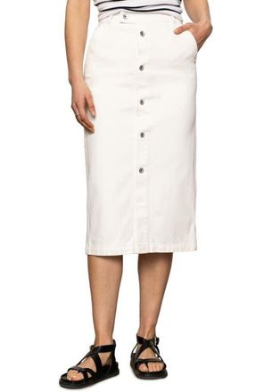 Sanctuary Carrier Denim Pencil Skirt in Bleached White at Nordstrom, Size 28