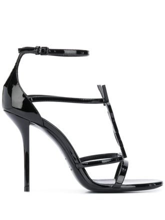 Saint Laurent Cassandra sandalen - Zwart