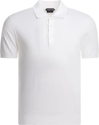 Tom Ford Pure Cotton Polo - Heren - Polos - Wit - XL - Katoen - Tops
