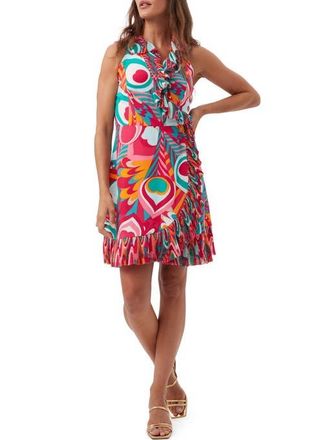 Trina Turk Ruffled Marseille Wrap Dress in Multi at Nordstrom, Size 10