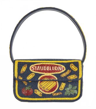 Staud Womens Tommy Beaded Pasta Staudelloni Shoulder Bag In Multicoloured