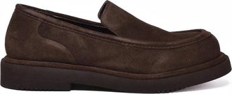Paloma Barcel&oacute; Brown Suede Loafers