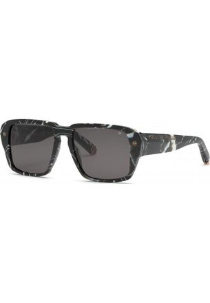 Philipp Plein Mens SPP081 55 0Z21 Sunglasses - Black - One Size