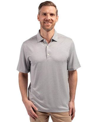 Cutter & Buck Forge Eco Double Stripe Stretch Recycled Mens Polo