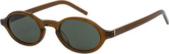 Saint Laurent SL M161 Zonnebril - Dames - Accessoires - Bruin - Maat: 48 MM Nylon