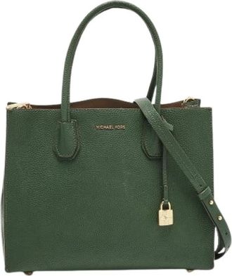 Michael Kors Pre-owned Tote Bags, female, Green, Size: ONE SIZE Pre-owned Mercer Tote