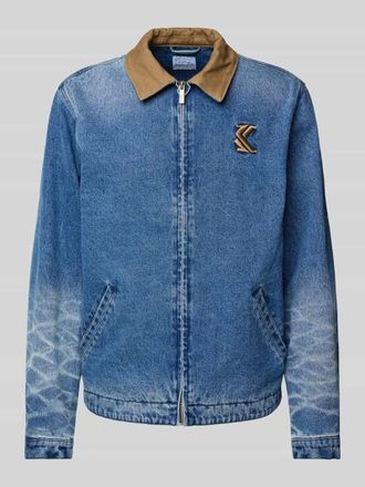 Karl Kani Jeansjacke mit Logo-Stitching in Jeansblau, Gr&ouml;&szlig;e S