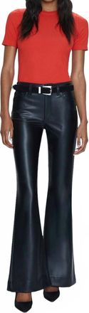 Pistola Denim Kinsley Mid Rise Ultra Flare Pants In Slate Black