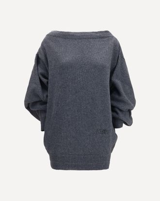 Maison Margiela Wool-blend mini Dress with wide sleeves Female XS