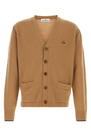 Vivienne Westwood Camel Wool Blend Alex Cardigan