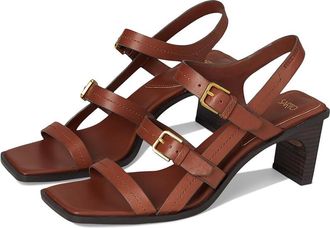 Franco Sarto Frances Womens Sandals Saddle Brown : 5.5 M, Leather/Rubber