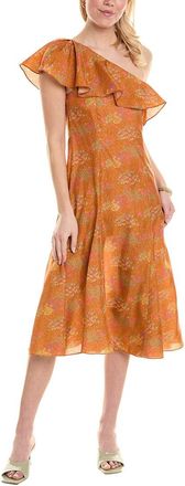 Rebecca Taylor Isabelle Silk Midi Dress