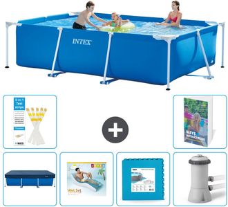 Intex Piscina Con Estructura Rectangular - 300x200x75 Cm - 7-piezas S129