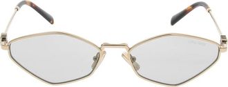 Miu Miu Stijlvolle zonnebril met uniek ontwerp - unisex - Zonnebrillen - Geel - ONE Size - Accessoires