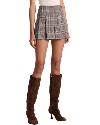 Alice & Olivia Alice + Olivia Scarlet High-Rise Flutter Short