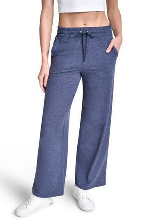 DKNY Mid Rise Wide Leg Pants in Peacoat Spacedye at Nordstrom Rack, Size X-Small