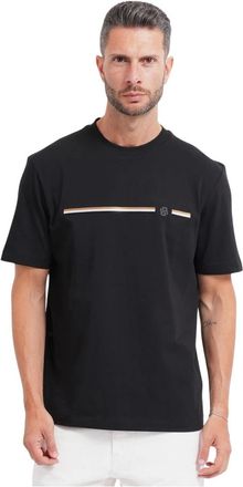 HUGO BOSS Hombre, Camisetas, Negro, Talla: XL
