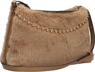 Vanessa Bruno Daily Chain Schoudertas - Dames - Schoudertassen - Beige - ONE Size - Wol - Tassen