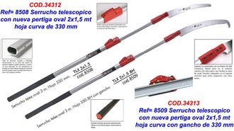 Kamikaze Sega Curva Kamikaze Teles TLX 2x1,5 m con Asta Ovale 8508