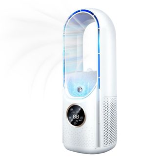 OEM Ventilador Usb Sin Aspas, Ventilador Port&aacute;til Con 6 Velocidades, Temporizador Y Funci&oacute;n De Pulverizaci&oacute;n, Adecuado Para Usar Sobre Una Mesa O Escritor