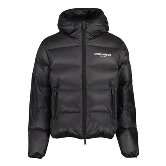Dsquared2 Mens Black Down Jacket Nylon - Size 2XL