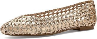 French Sole Rosalie Womens Flat Shoes Champagne : 9.5 M, Leather