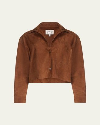 TWP Little Big Joe Shirt in Suede