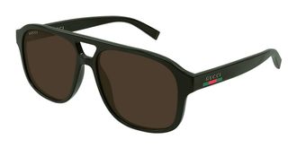Gucci GG1856S 007 Mens Sunglasses Green Size 57 - Free RX Lenses - Free RX Lenses