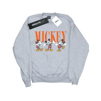 Disney Heren Mickey Mouse Poses Sweatshirt (Sportgrijs)