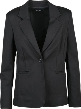 Pennyblack Black Viscose-Blend Unlined Blazer