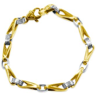 Pompeii3 Mens Designer Seed Link 14k Gold (38gram) or Platinum (61gram) 6mm Bracelet 9