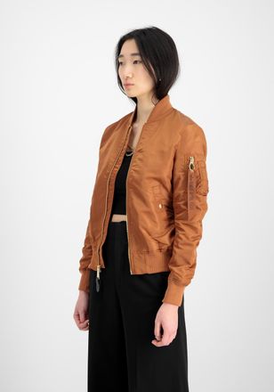 Alpha Industries Bomberjacke ALPHA INDUSTRIES MA-1 VF Light W, Damen, Gr. XS, braun (hazel braun), Obermaterial: 100% Nylon, Futter: 100% Nylon, Jacken Bomberjacke