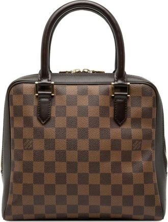 Louis Vuitton Pre-owned Handbags, female, Brown, Size: ONE SIZE Pre-owned Structured Leather Satchel