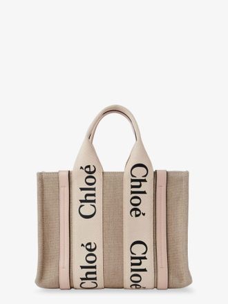 Chlo&eacute; Borsa a mano Woody in lino - CHLOE - gender_Woman
