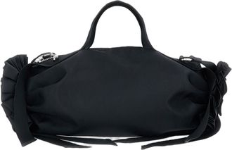 Simone Rocha Black Ribbon Rosette Large Shoulder Bag