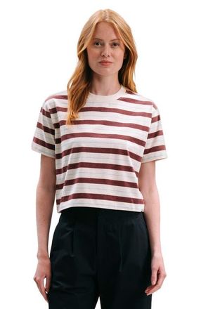 Richer Poorer Inc. The Recycled Stripe Crop Tee in Red Stripe at Nordstrom, Size X-Small