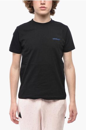 Off-white Cotton Crew Neck T-Shirt ARROW ISLAND With Print size Xxs