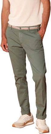 Mason's Groene extra slim fit chino broek - Heren - Chinos - Groen - L - Katoen - Broeken