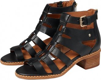 Pikolinos Womens Blanes Block Heel In Black