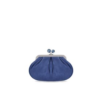 Max Mara Mini Bags, female, Blue, Size: ONE SIZE Pasticcino Valois Small Clutch