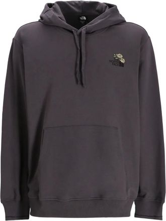 The North Face Connect hoodie met geborduurde bloem - Grijs