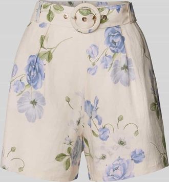 Jake*s Relaxed Fit Bermudas aus reinem Leinen in Lavender, Gr&ouml;&szlig;e 44