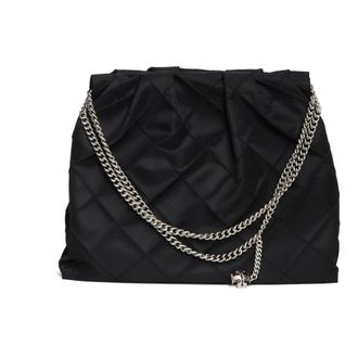 Tory Burch Tory Burch, Shoulder Bags, female, Black, Size: ONE SIZE Fleming Nylon Shoulder Bag